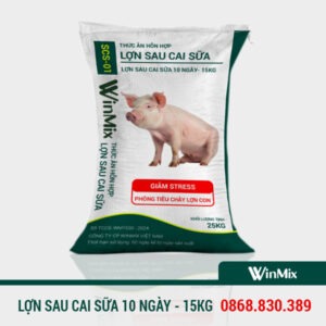 cám lợn sau cai sữa 10 ngày
