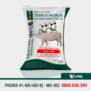 premix cho heo nái hậu bị premix 4%