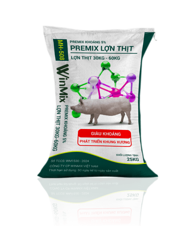 Premix khoáng cho heo 30kg-60kg - Premix 5% premix khoáng cho heo 30kg-60kg