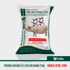 Premix khoáng cho heo nái mang thai Premix 5%